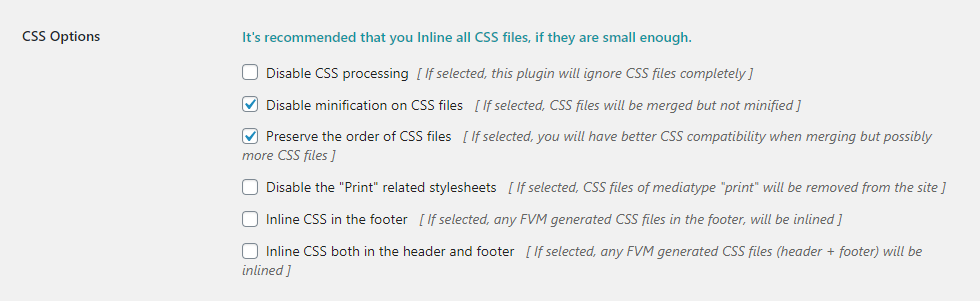 FVM Konfiguration - Teil 7 - CSS Optionen