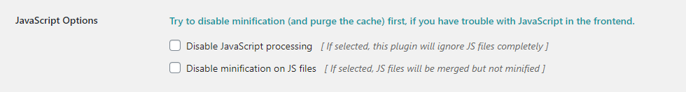 FVM Konfiguration - Teil 8 - JavaScript Optionen